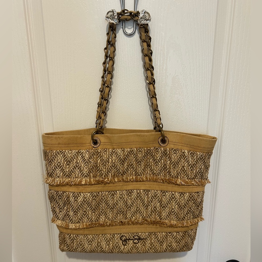 Jessica Simpson Tan and Brown Tote Bag - Picture 3 of 6